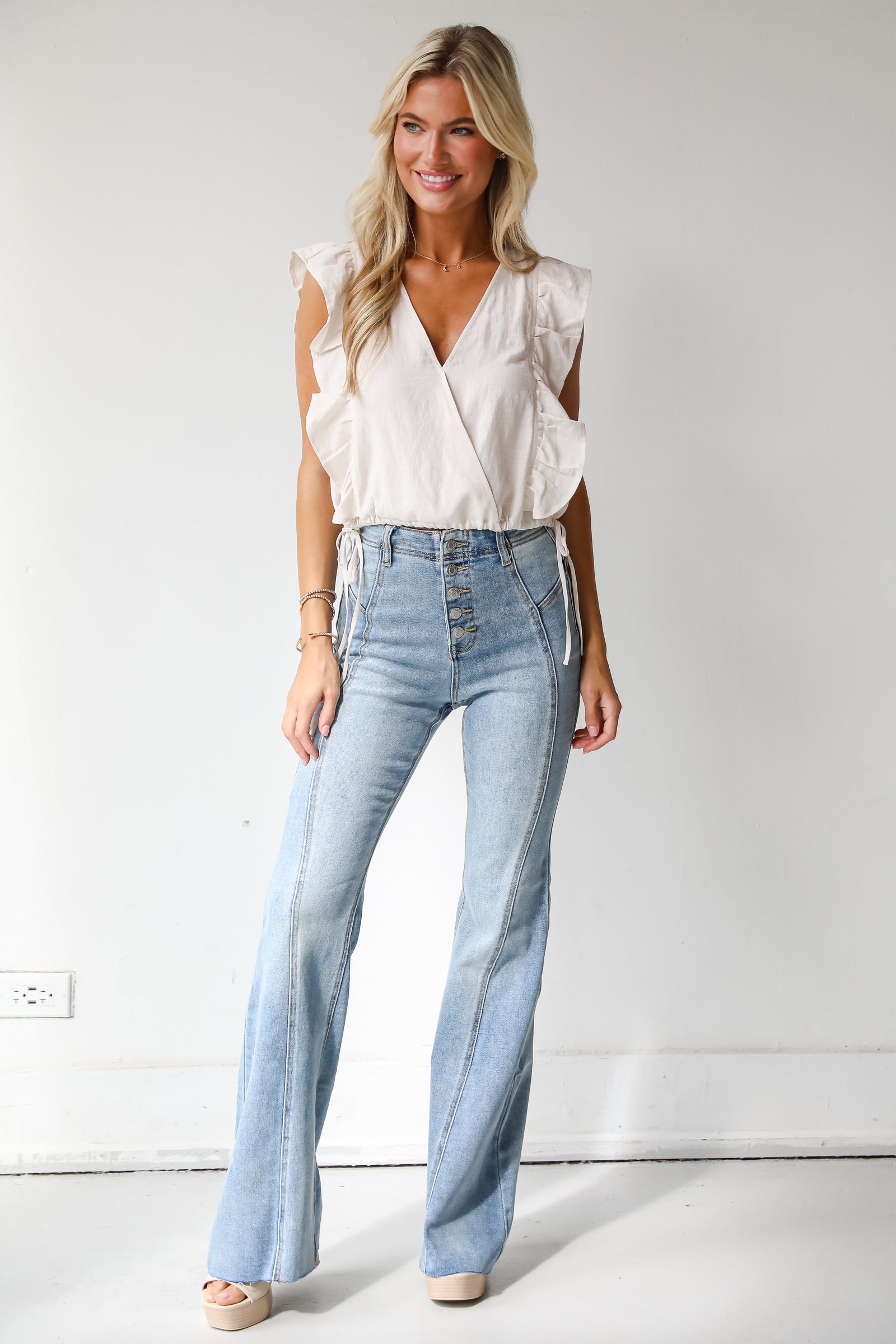 Ellie Medium Wash Flare Jeans