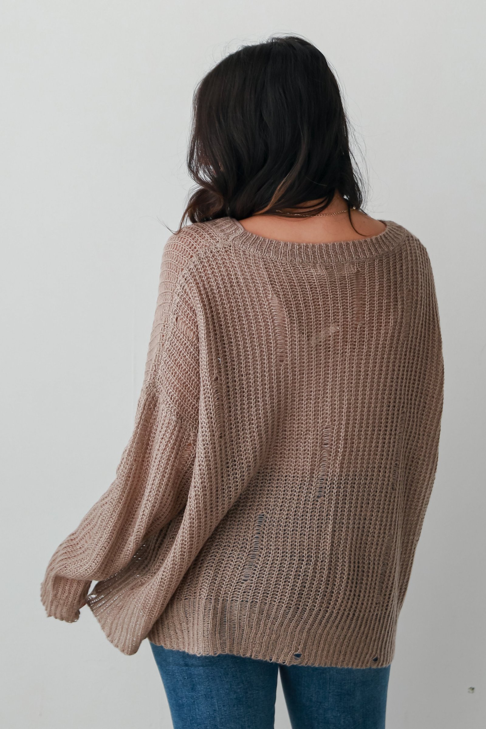 Definite Favorite Taupe Oversized Sweater